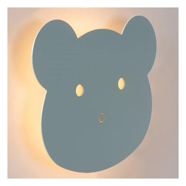 Lucide CHARLIE - Applique murale Chambres d'enfant - LED Dim. - 1x7W 2700K - Bleu - détail 2